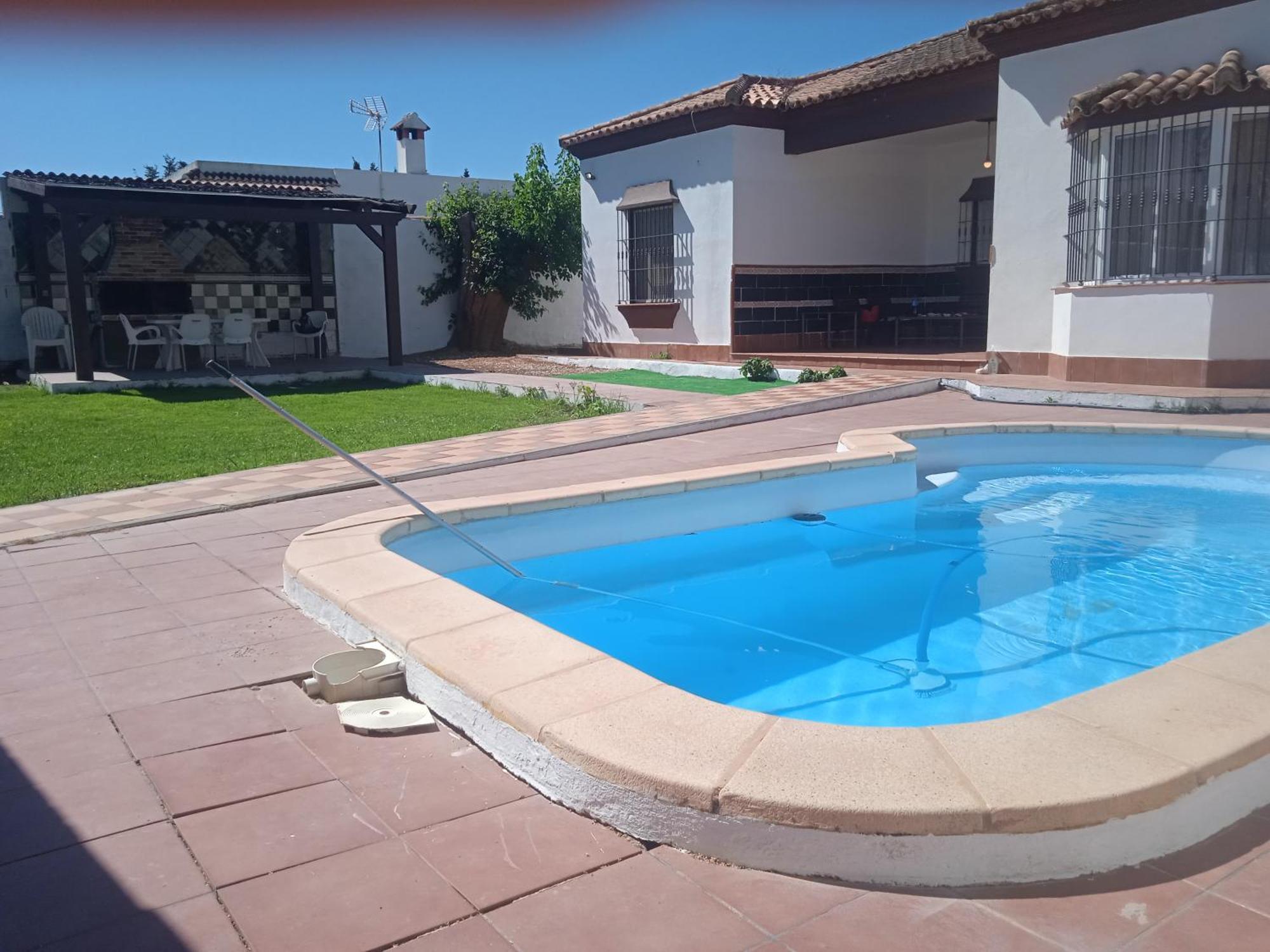Agradable Chalet Con Piscina Para Escapadas. Chiclana de la Frontera Eksteriør billede