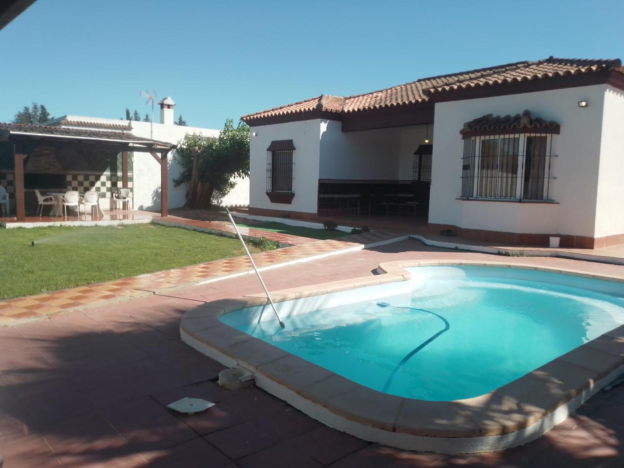 Agradable Chalet Con Piscina Para Escapadas. Chiclana de la Frontera Eksteriør billede